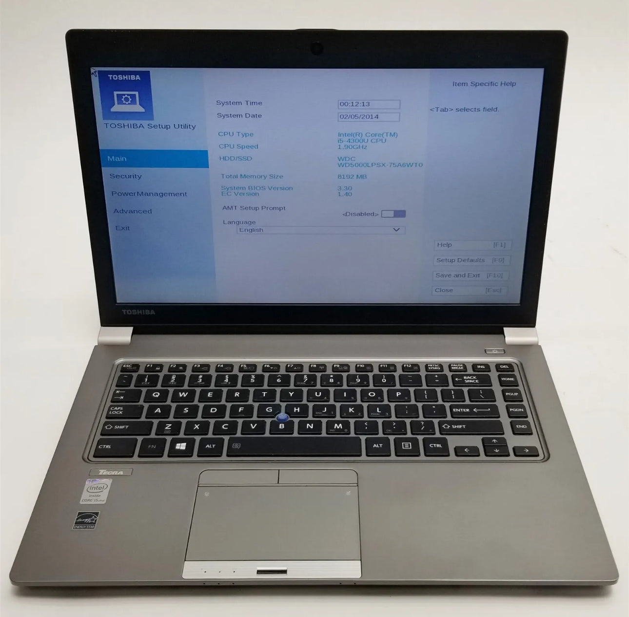 Toshiba Tecra Z30-C 13 i5-6300U 2.4GHz 8GB RAM 128GB SSD (NO OS) charger included