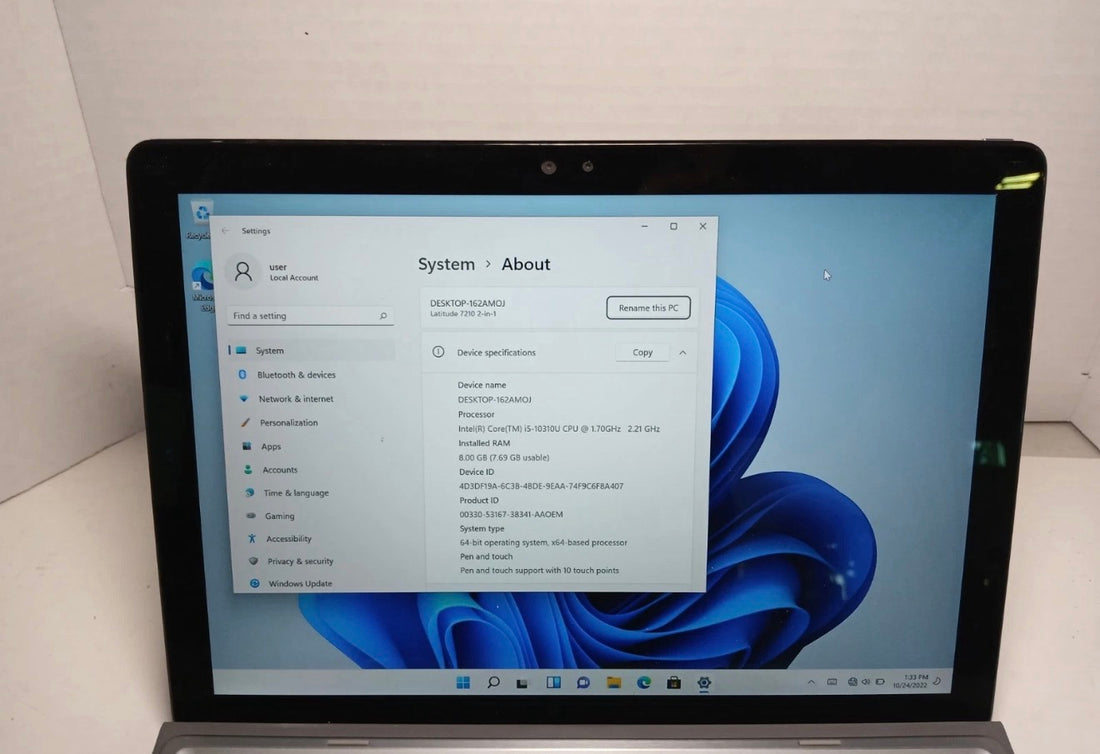 Dell Latitude 7210 2-in-1 Tablet / Laptop - Intel Core i7-1061U, 16GB RAM, 512GB SSD image 0