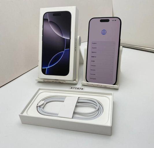 Apple iPhone 16 Pro - 128GB - Black Titanium (Unlocked) -Open Box
