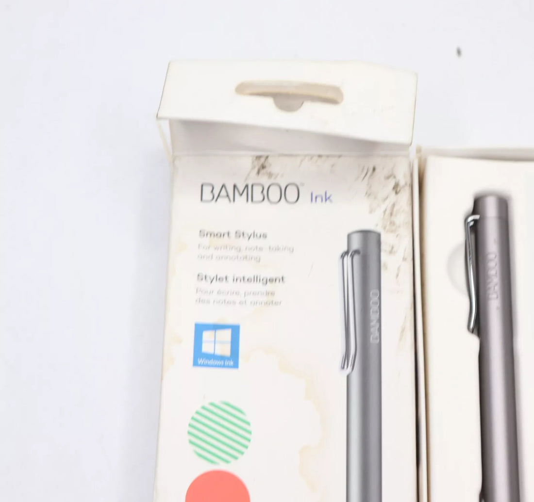 Wacom CS323AG0A Bamboo Ink Smart Stylus Windows 2nd Gen Gray Surface Pro X 7,6,5 (Poor Packaging)