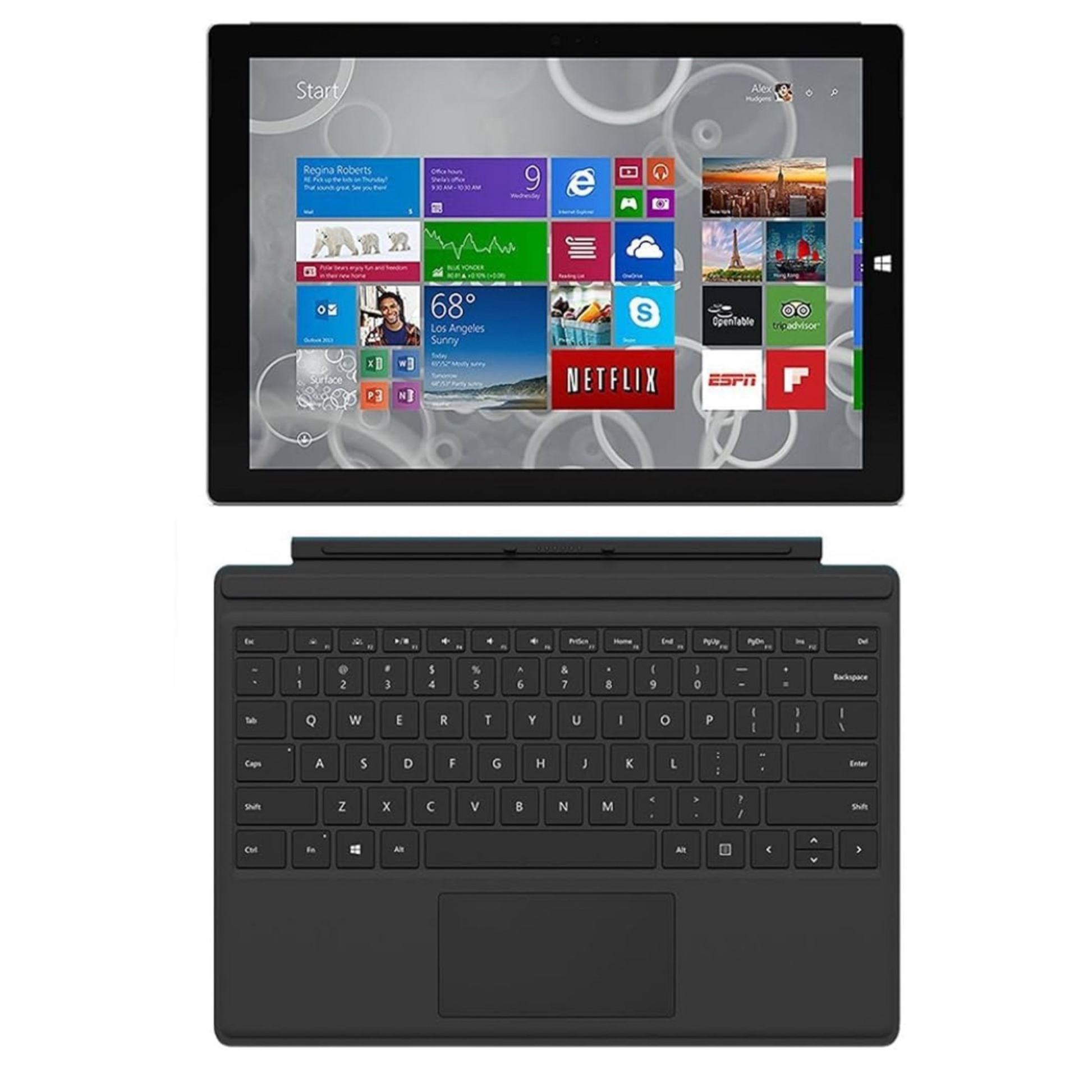 Microsoft Surface Pro 3 | Intel i5-4300U | 4GB RAM | 128GB SSD | Windows 11 Pro | Includes Typing Cover - Used image 0