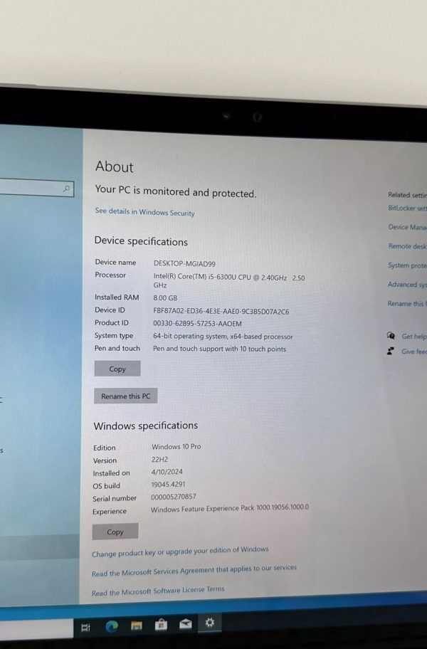 Microsoft Surface Book 13.5 inch 1st Generation - Intel Core i5 6300U, 8GB RAM, 128GB SSD, Windows 10 (Used) - Image 4