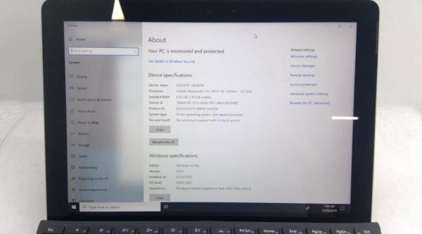 Microsoft Surface Go 1824 10.5 inch - Intel Pentium Gold 1.60GHz, 8GB RAM, 128GB SSD (Used) - Image 3