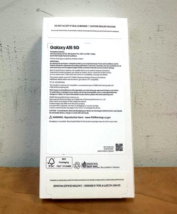 NEW SEALED Samsung Galaxy A15 5G 128GB Factory Unlocked 6.5'' - Blue Black - Image 2
