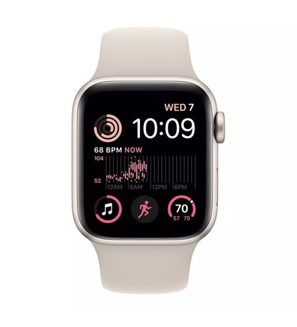 Apple Watch SE 2nd Gen 40mm GPS/Cellular Metro PCS Starlight Case w/ Starlight Band S/M MNT33LL/A - Image 2