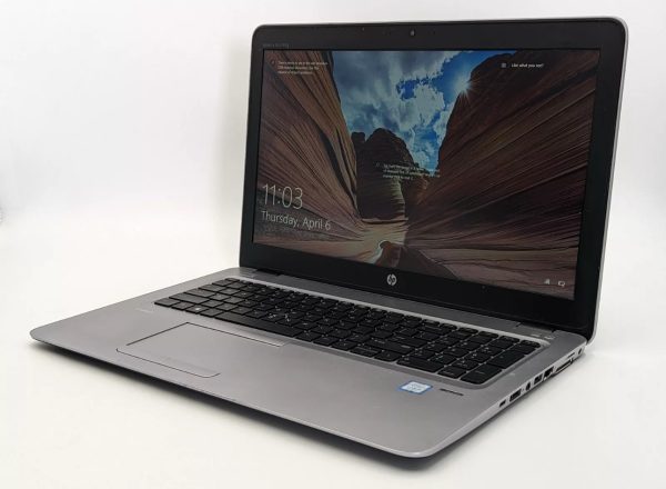 HP EliteBook 850 G4 Laptop- 256GB SSD, 8GB RAM, Intel i5-7200U, Windows 10 Pro (Used)