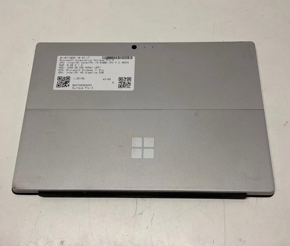 Microsoft Surface Pro 4 1724 Intel i5-6300u @ 2.40GHz 8GB 256GB SSD Win11 Pro image 5