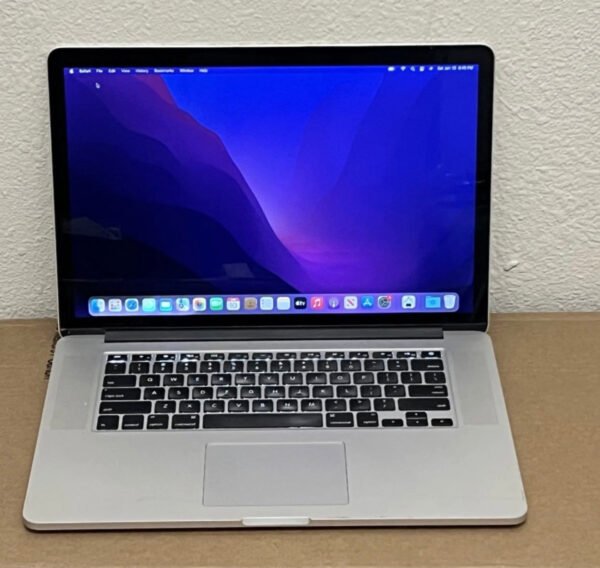 Apple Macbook Pro 15" Mid 2015 Retina, Core i7 2.2GHz 16GB, 256GB SSD, OSX Monterey image 0