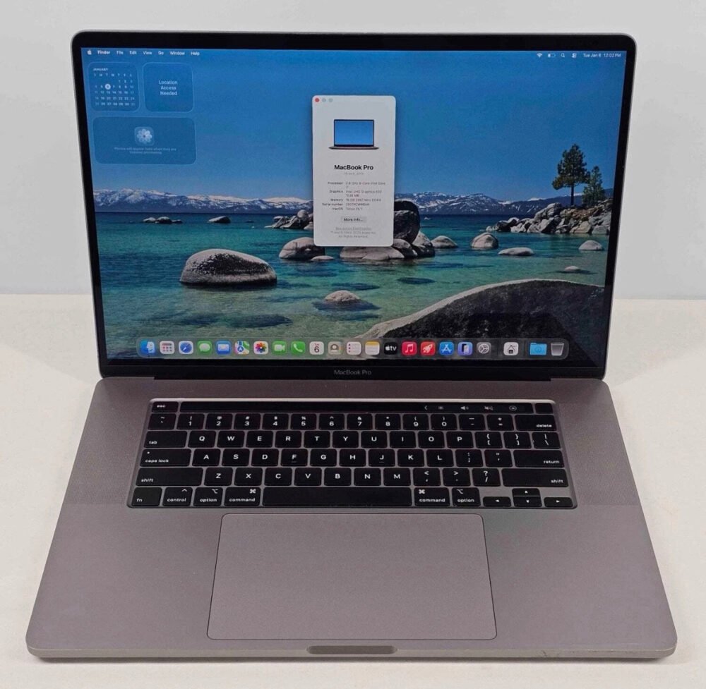 2019 MacBook Pro Laptop 15 inch- Intel Core i7-9750H, 16GB RAM, 512GB SSD, OSX Tahoe image 0