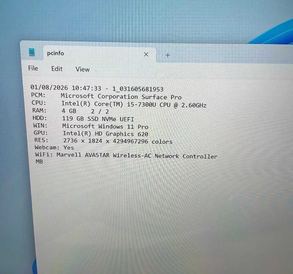 Microsoft Surface Pro 5 12.3 128GB (Tablet only) with charger image 3