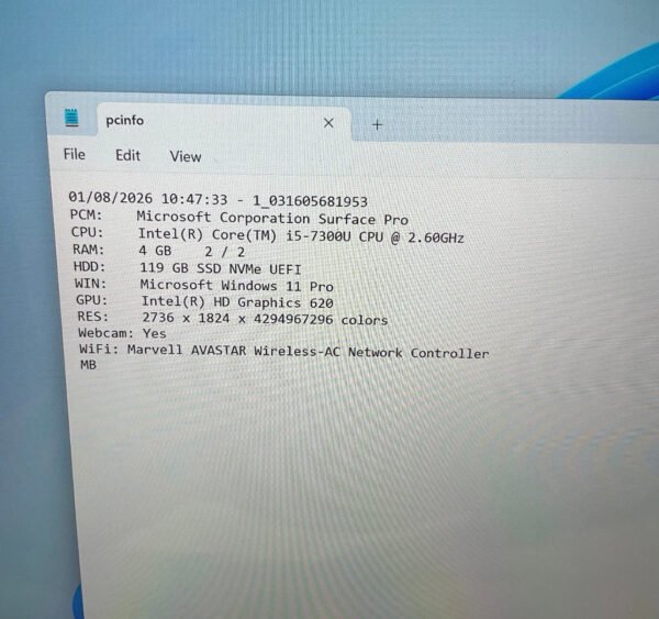 Microsoft Surface Pro 5 12.3 128GB (Tablet only) with charger image 3