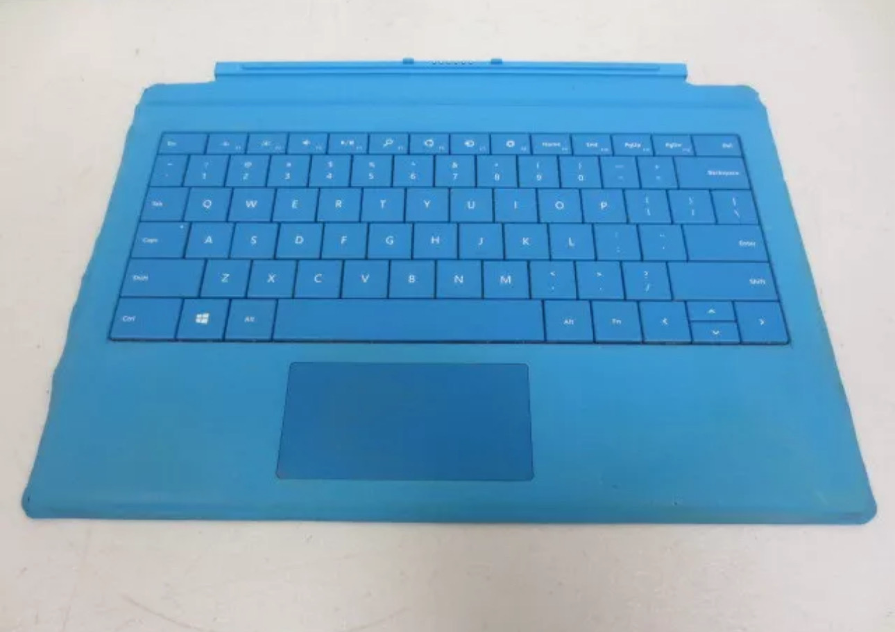 Microsoft Surface Pro 3 1644 Typing Cover Blue Fair Used Conditions